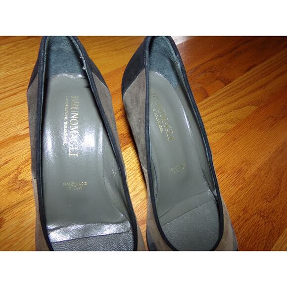Brunomagli Made in Italy tri color suede‎ wedges size EUR 36 US 5.5 - Picture 2 of 6